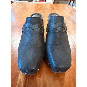 MIA Women's Black Braided Clogs Size 6